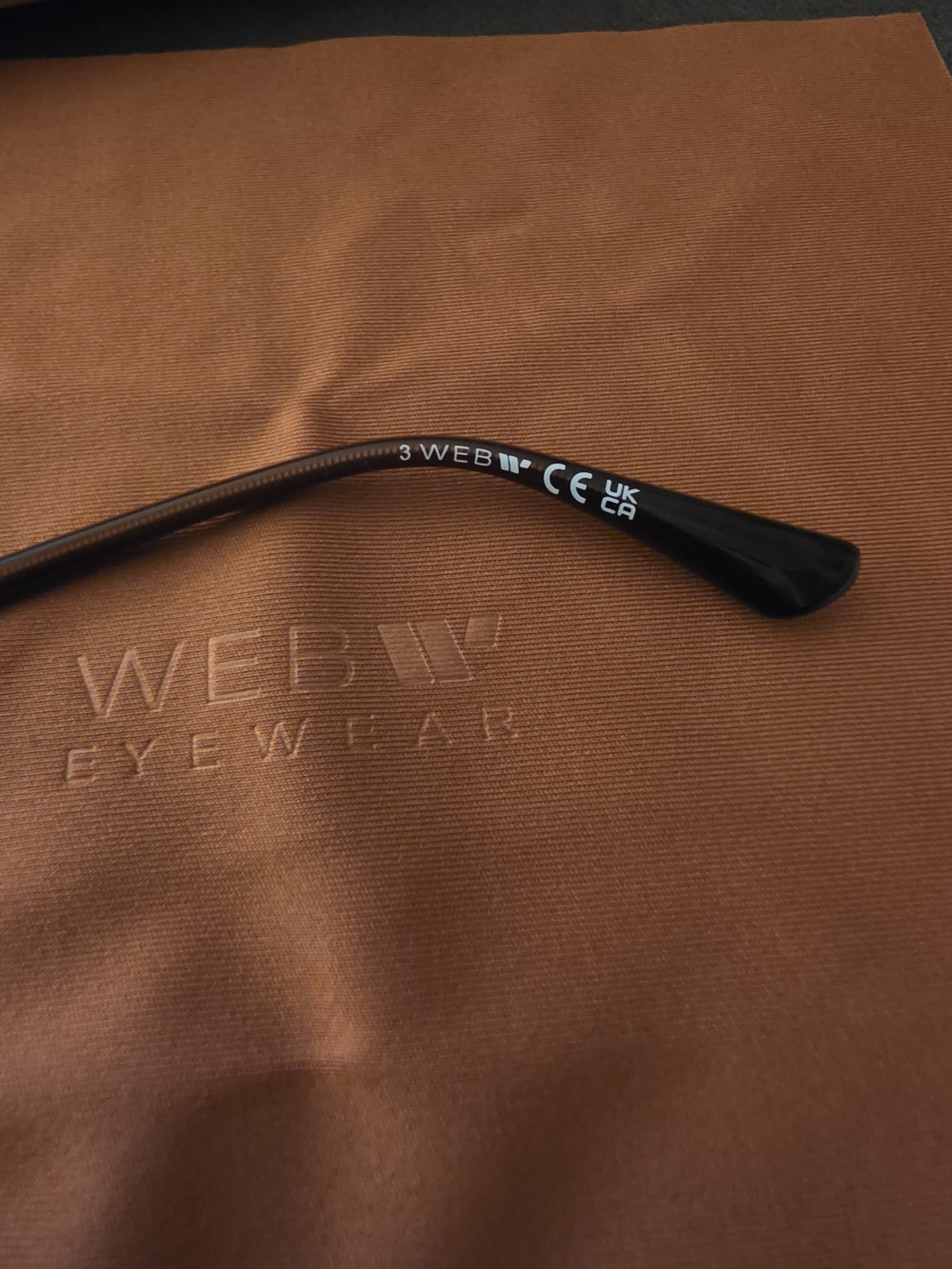WEB Eyewear Brown/Black Glasses Temple Arm